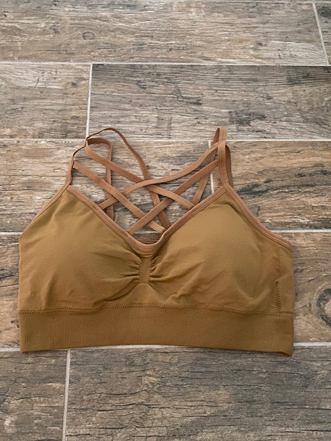 Seamless Double Criss Cross Bralette